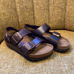 BIRKENSTOCK Milano brown leather, size 37 reg